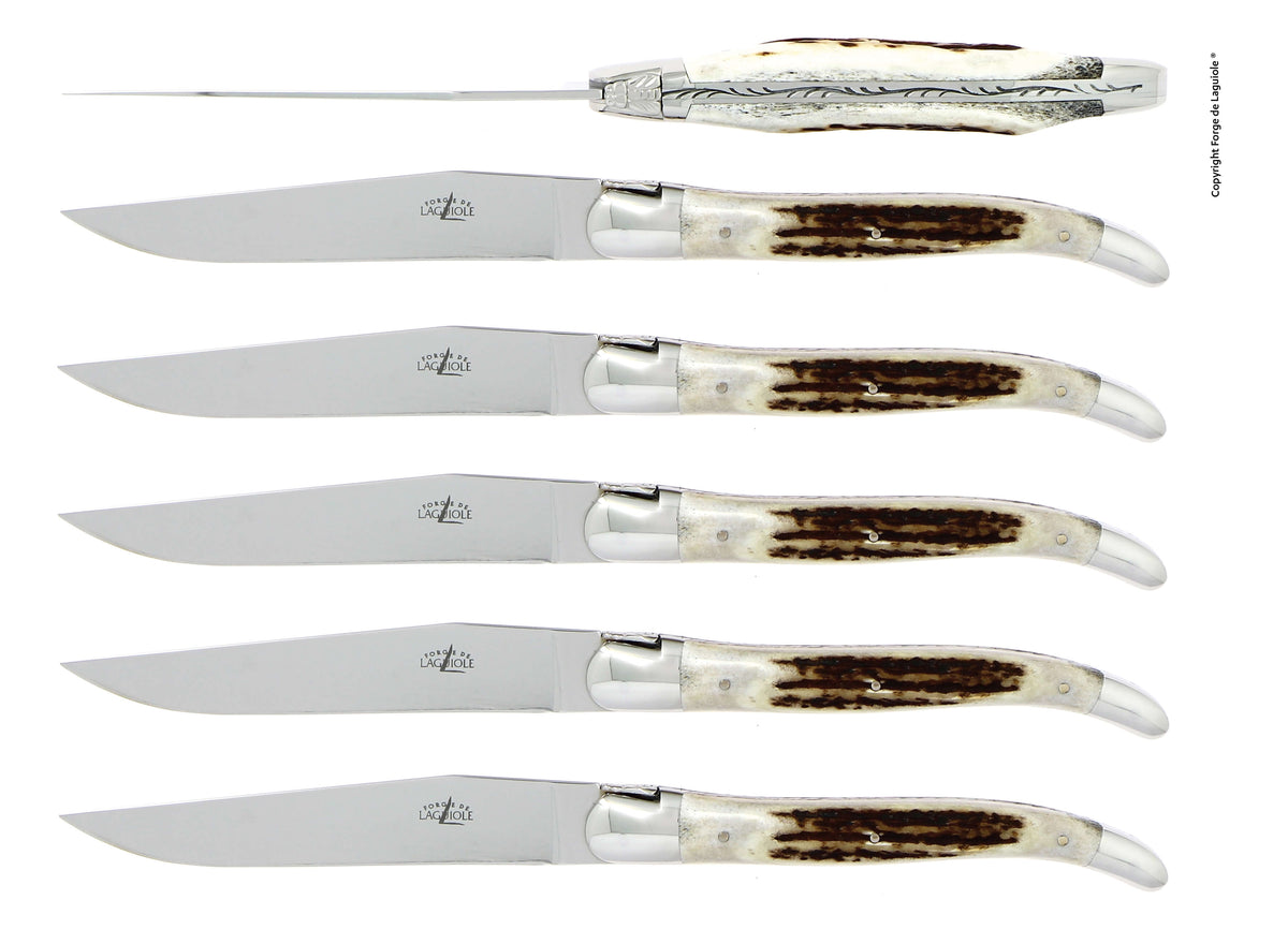Forge de Laguiole Deer Antlers Forks — Set of 6