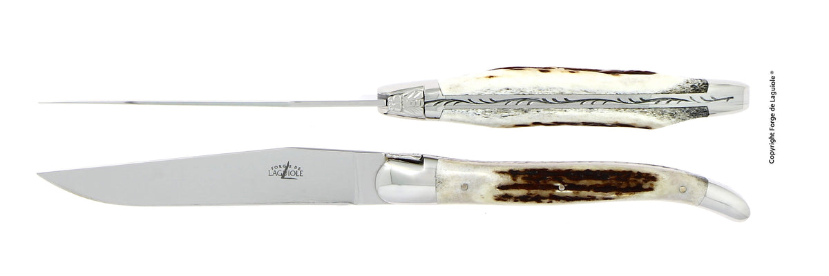 Forge de Laguiole Deer Antlers Complete Set — 24 Pieces - image 2