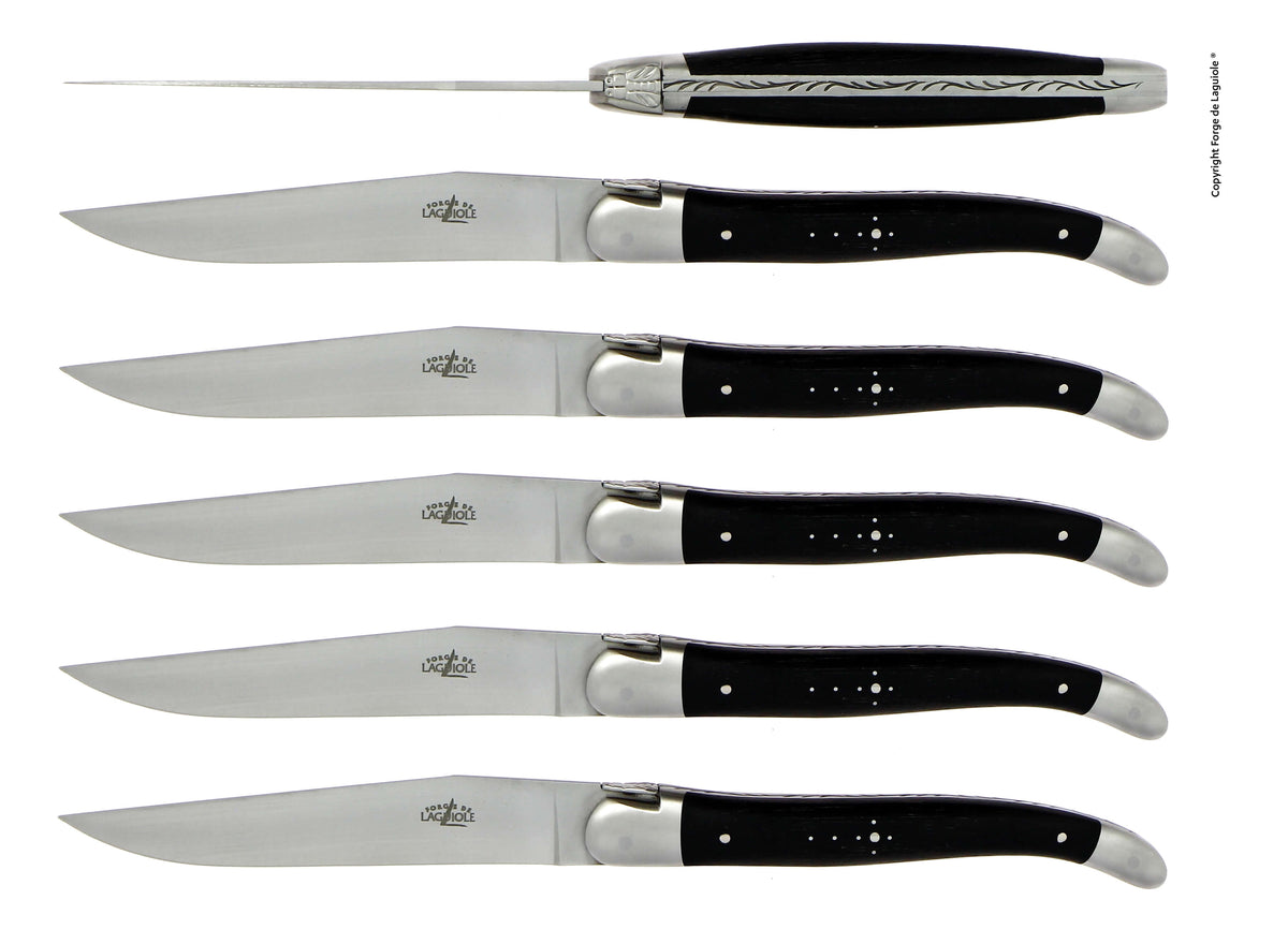 Forge de Laguiole Ebony Table Knives — Set of 6 - image 4