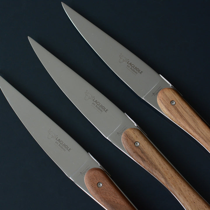 Laguiole en Aubrac Walnut Table Knives - 6 Pieces - image 2