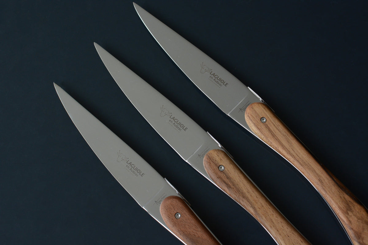 Laguiole en Aubrac Walnut Table Knives - 6 Pieces - image 2