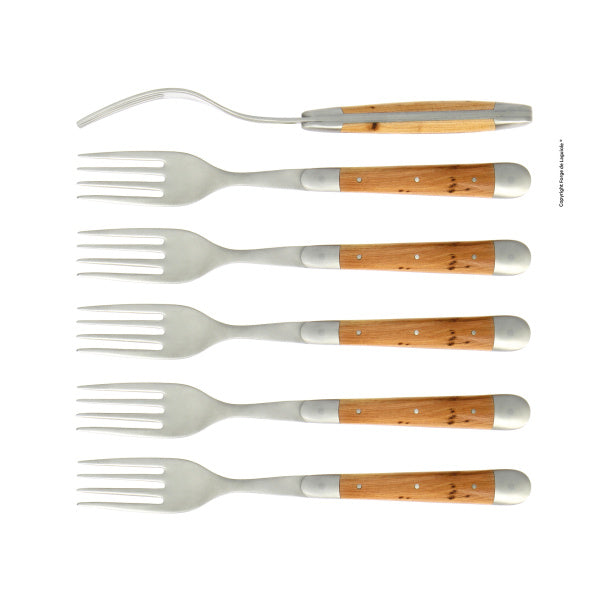 Forge de Laguiole Juniper Forks — Set of 6