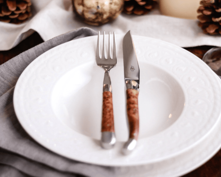 Forge de Laguiole Thuya Table Knives — Set of 6