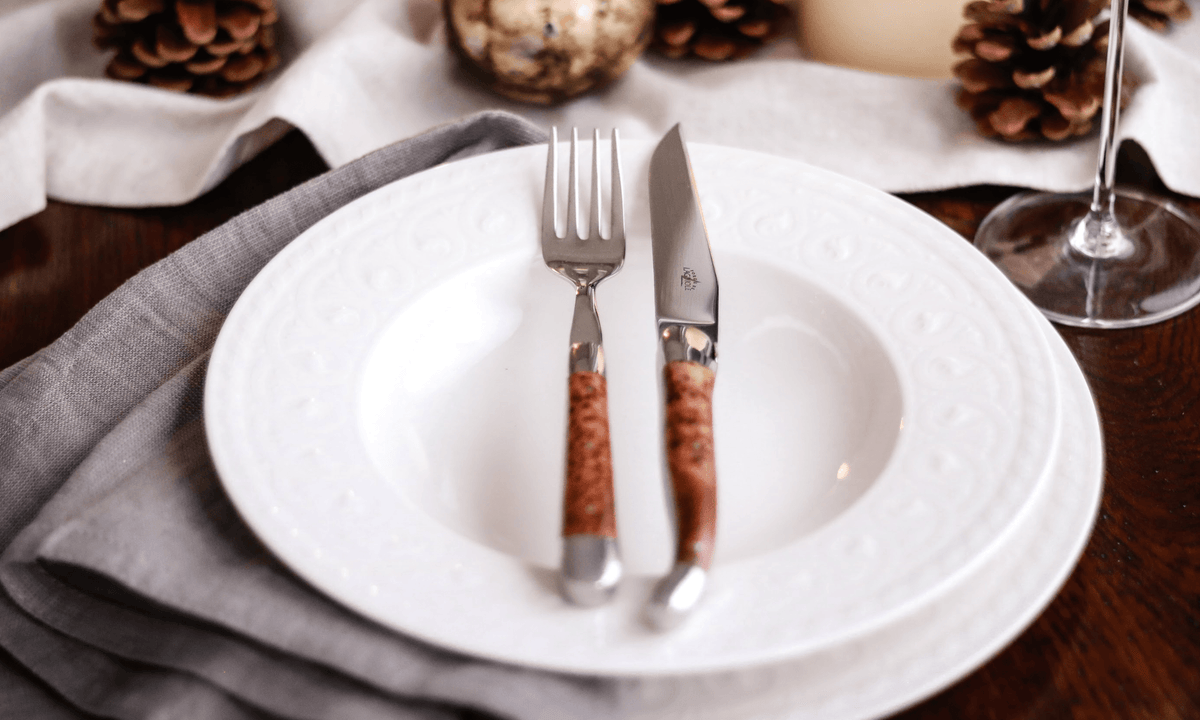 Forge de Laguiole Thuya Table Knives — Set of 6