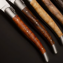 Laguiole en Aubrac Mixed Burls Table Knives - 6 Pieces - image 2