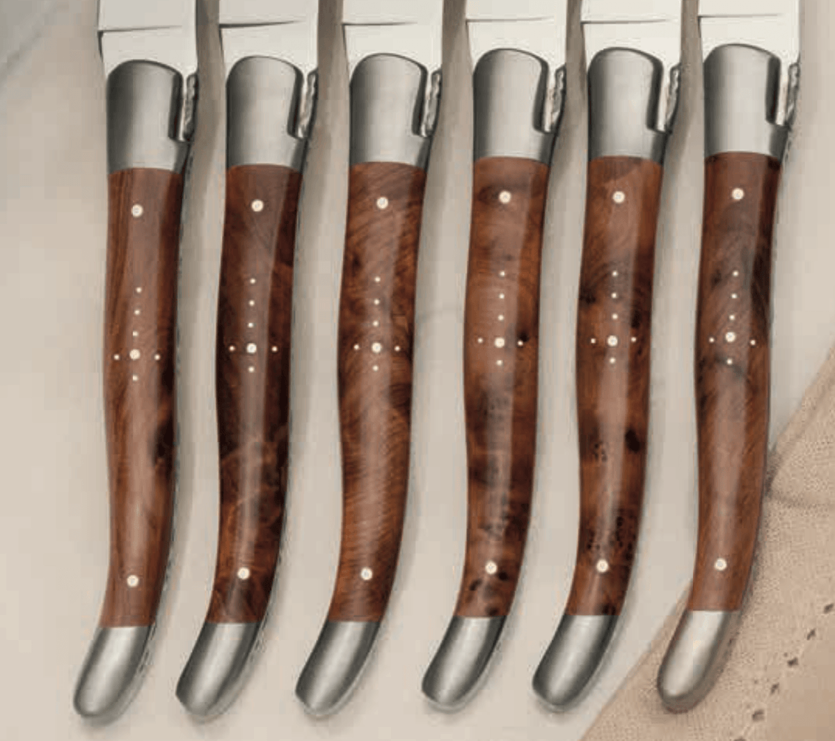 Laguiole en Aubrac Thuja Table Knives - 6 Pieces - image 3