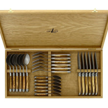 Forge de Laguiole Olivewood Complete Set — 24 Pieces