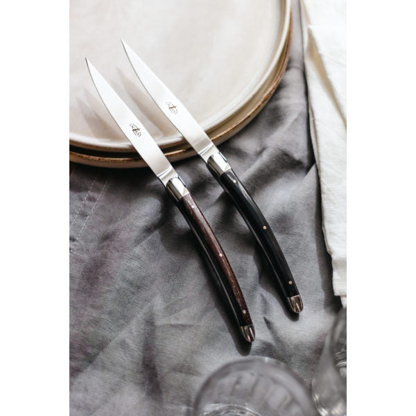 Forge de Laguiole Ghion Dark Horn Table Knives — Set of 6 - image 3