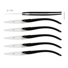 Forge de Laguiole "Anne-Sophie Pic" Ebony Table Knives — Set of 6