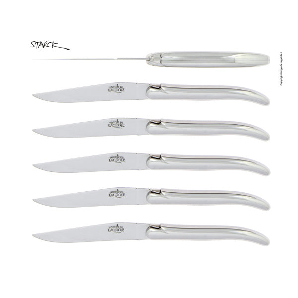 Forge de Laguiole Starck Stainless Steel Table Knives — Set of 6