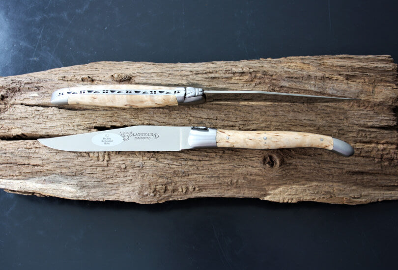 Laguiole en Aubrac Birchwood Table Knives - 6 Pieces
