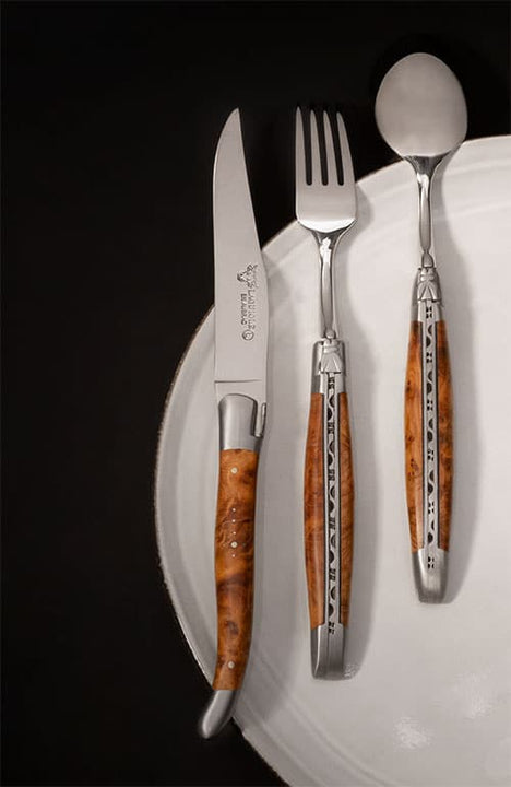 Laguiole en Aubrac Thuja Table Knives - 6 Pieces