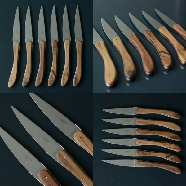 Laguiole en Aubrac Walnut Table Knives - 6 Pieces - image 3