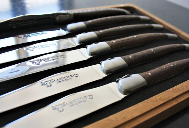 Laguiole en Aubrac Wenge Table Knives - 6 Pieces - image 2