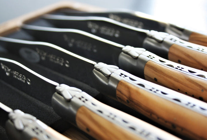 Laguiole en Aubrac Olivewood Table Knives - 6 Pieces - image 3